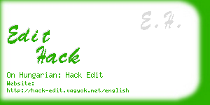 edit hack business card